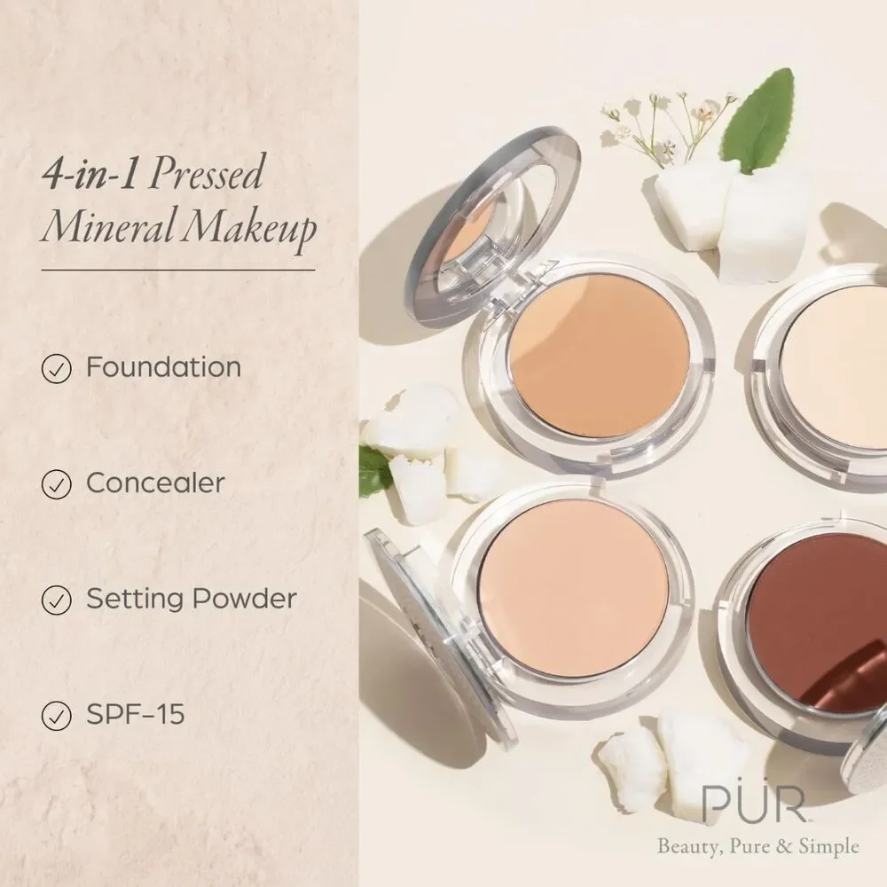 PÜR MINERALS 4-in-1 Pressed Mineral Makeup Powder Foundation With SPF 15
